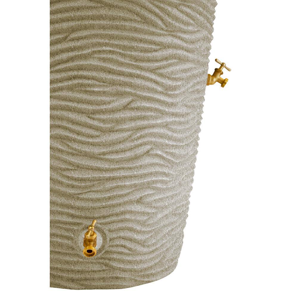 Good Ideas IMP-L50-SAN Impressions Palm 50 Gal. Sandstone Rain Barrel