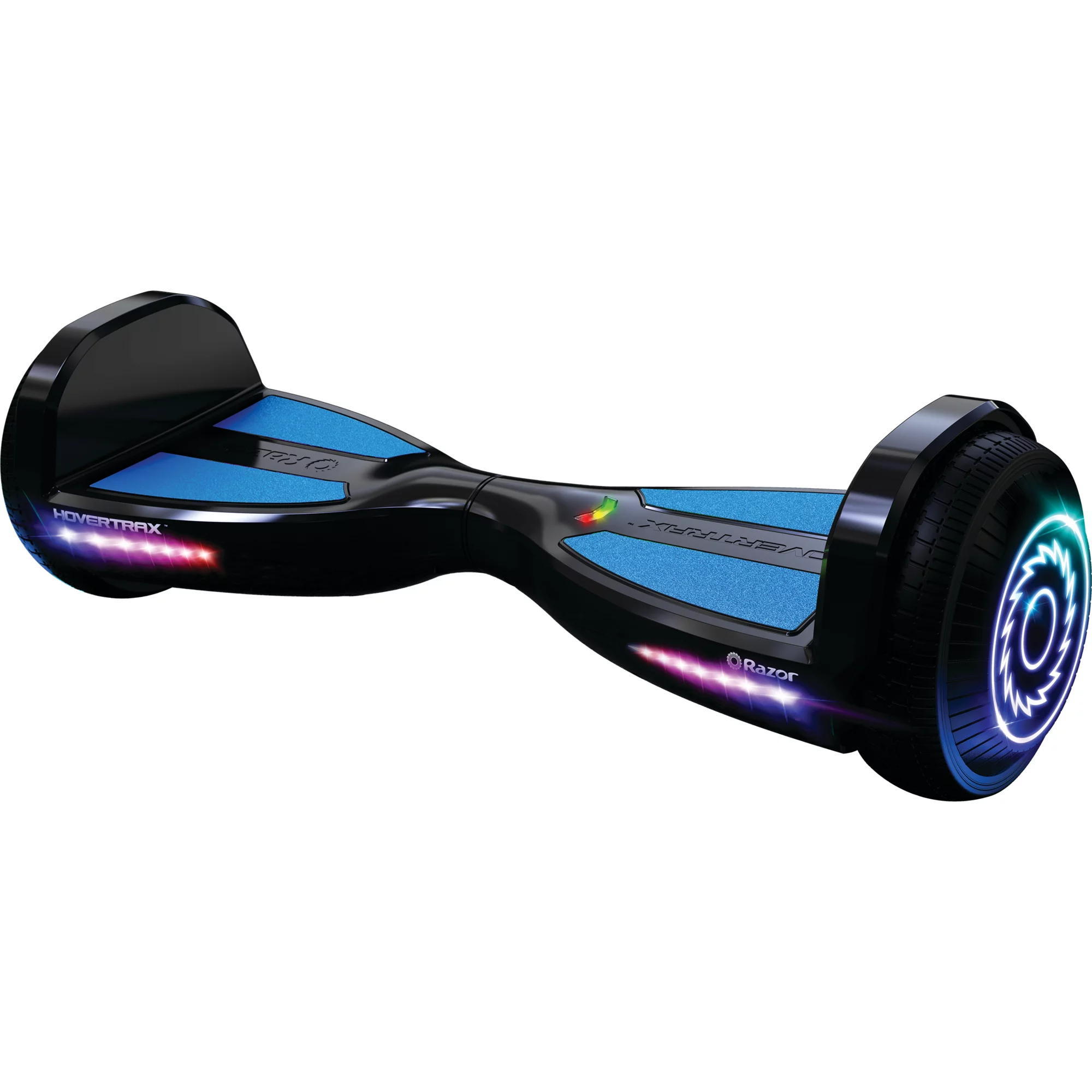Razor Black Label Hovertrax Hoverboard for Kids Ages 8 and up - Black. Customizable Color Grip Tape & LED Lights. Up to 9 mph and 6-mile Range. 25.2V Lithium-Ion Battery. UL2272 Certified