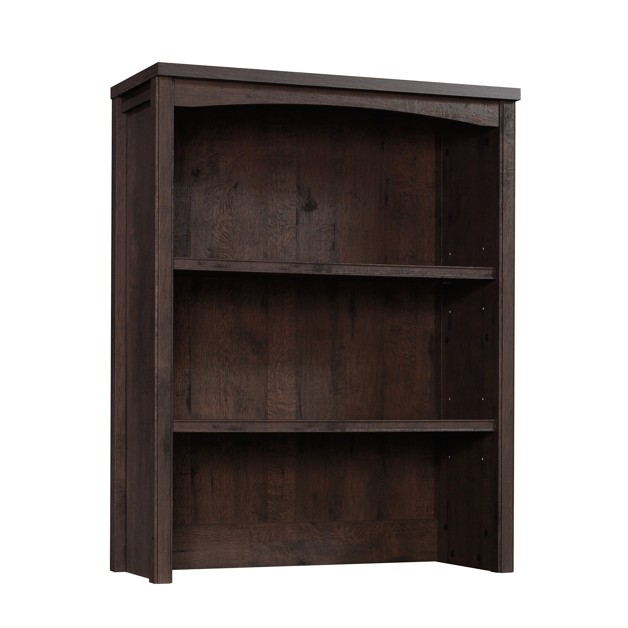 Sauder Costa Cottage Add-on Wood Library Hutch. Coffee Oak Finish