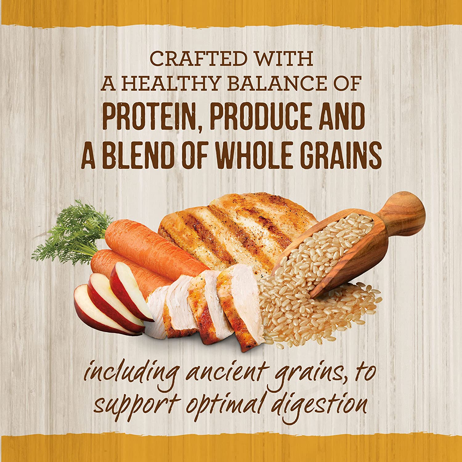 Merrick Classic Healthy Grains Dry Dog Food with Real Meat - Chicken & Brown Rice Recipe - 4LB