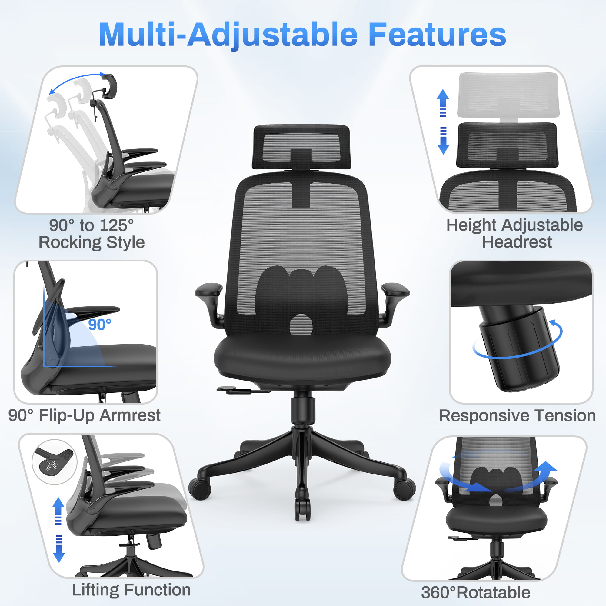 Famistar Ergonomic Mesh Office Chair. High Back Desk Chair