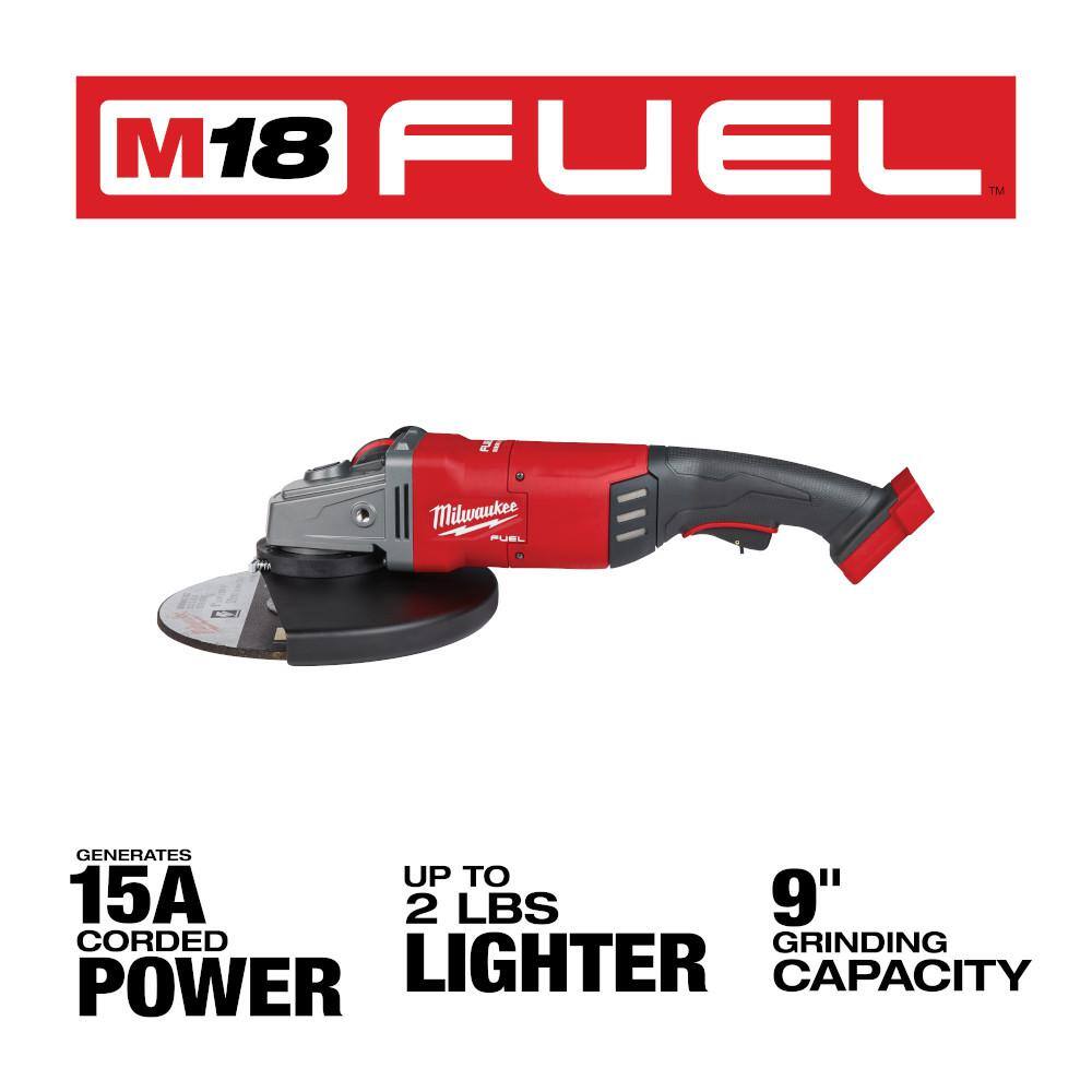 Milwaukee  M18 FUEL 18V Lithium-Ion Brushless Cordless 7/9 in. Angle Grinder W/ HIGH OUTPUT XC 8.0Ah Battery