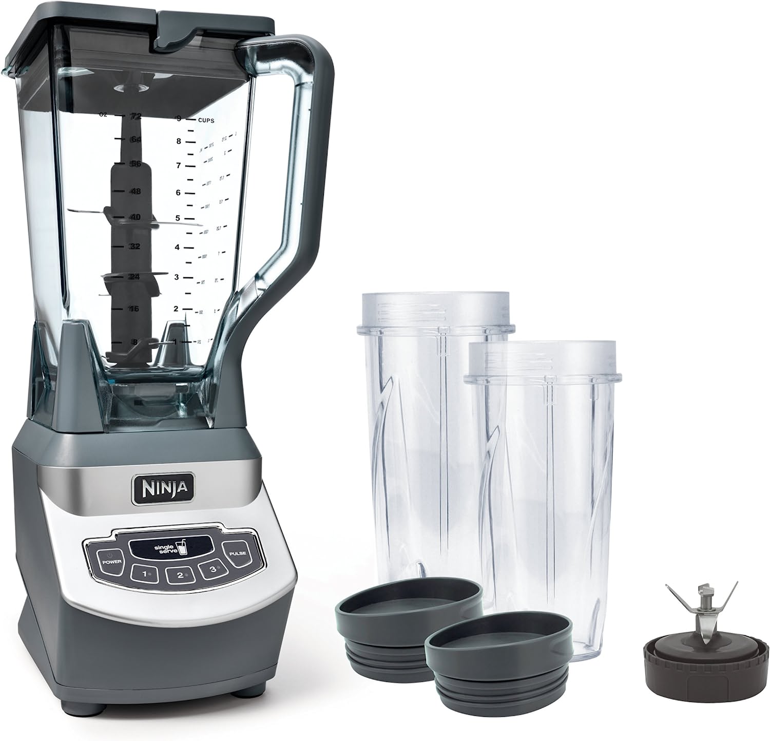 Ninja BL660 72-oz Grey 4-Speed 1.100-Watt Pulse Control Blender