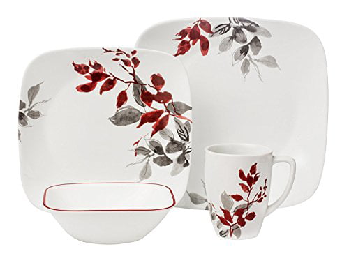 Corelle Square Kyoto Leaves 16-pc Set