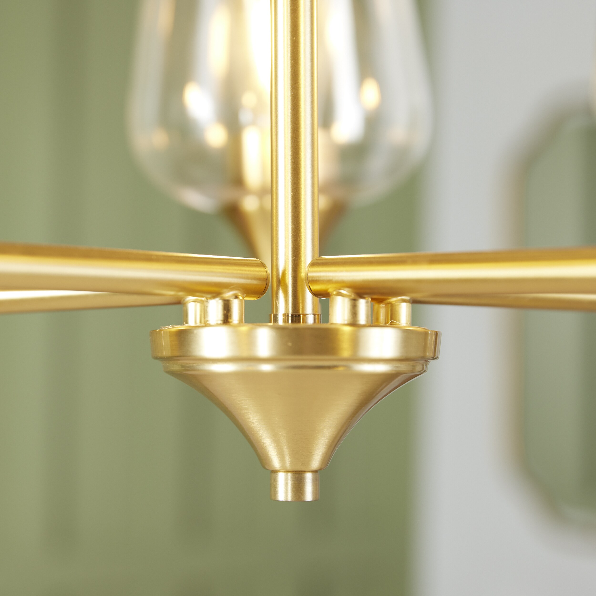 allen + roth Meredith 5-Light Gold Modern/Contemporary Chandelier