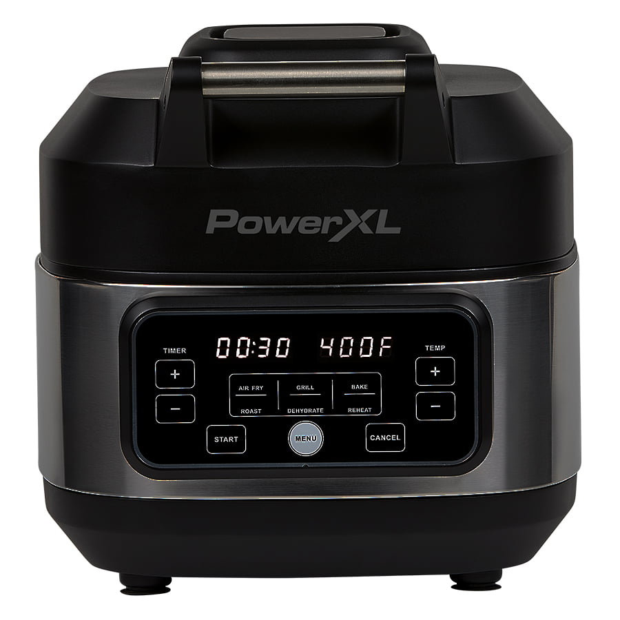 PowerXL Grill Air Fryer Home. Black. 5.5 Quart