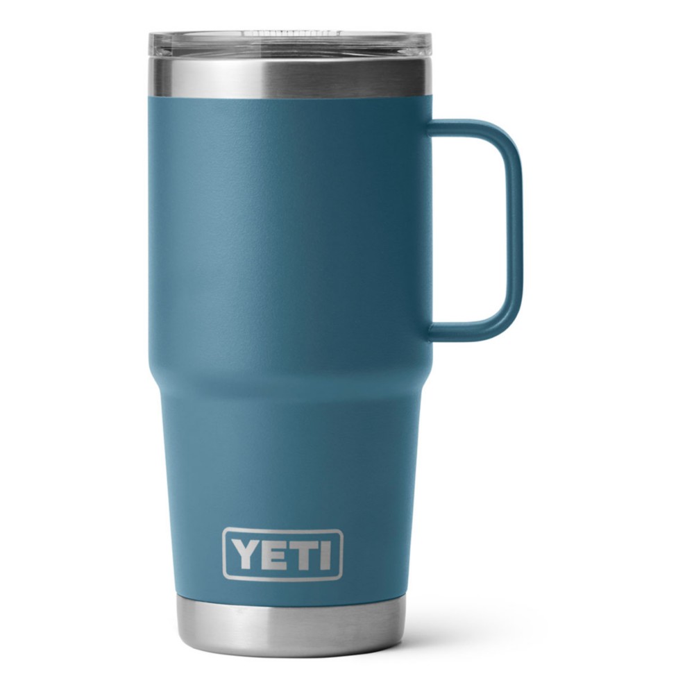 YETI Rambler 20 oz Travel Mug. Stainless Steel. Vacuum Insulated with Stronghold Lid. Nordic Blue