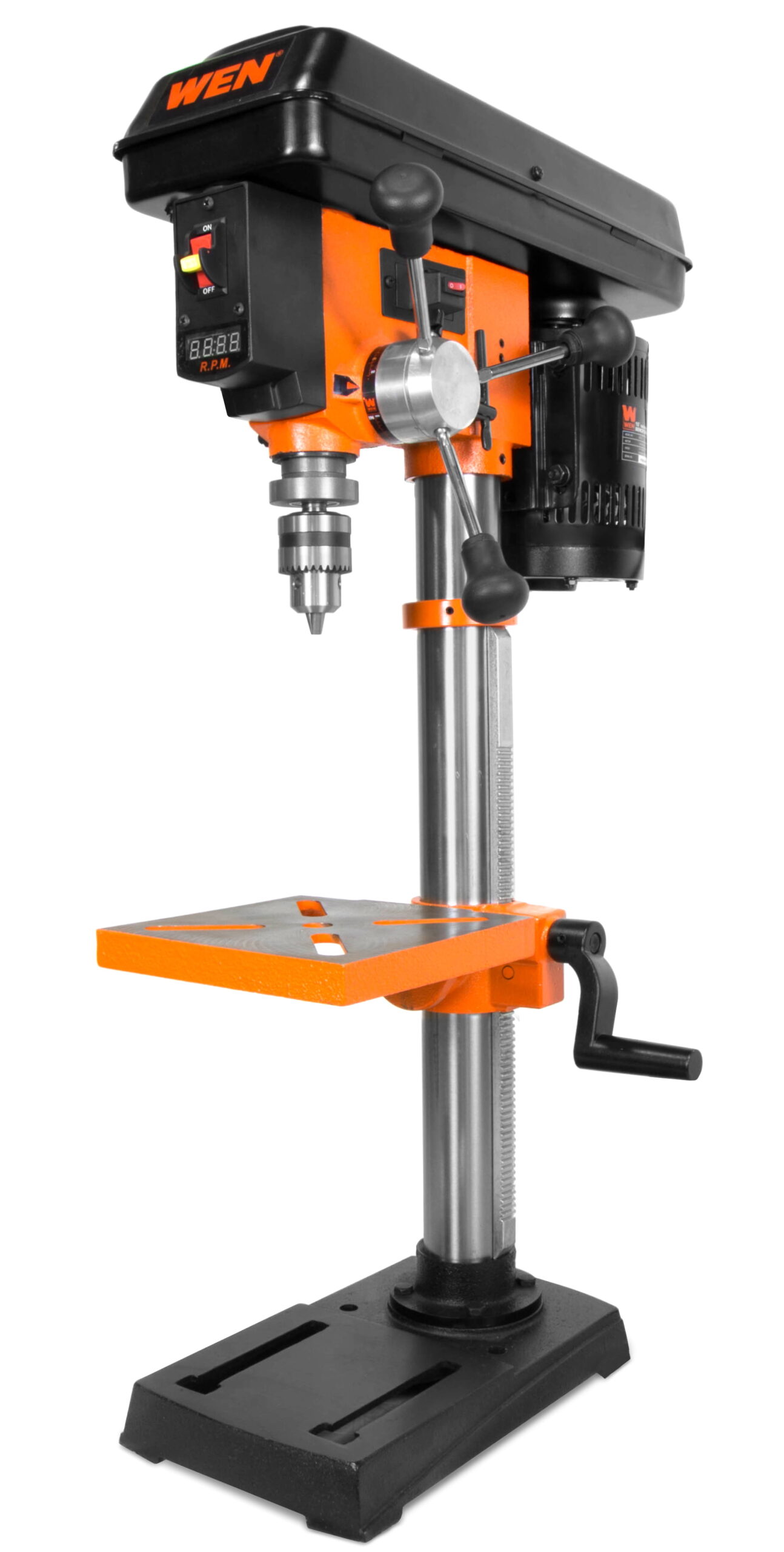 WEN 5-Amp 10-Inch Variable Speed Cast Iron Benchtop Drill Press with Laser