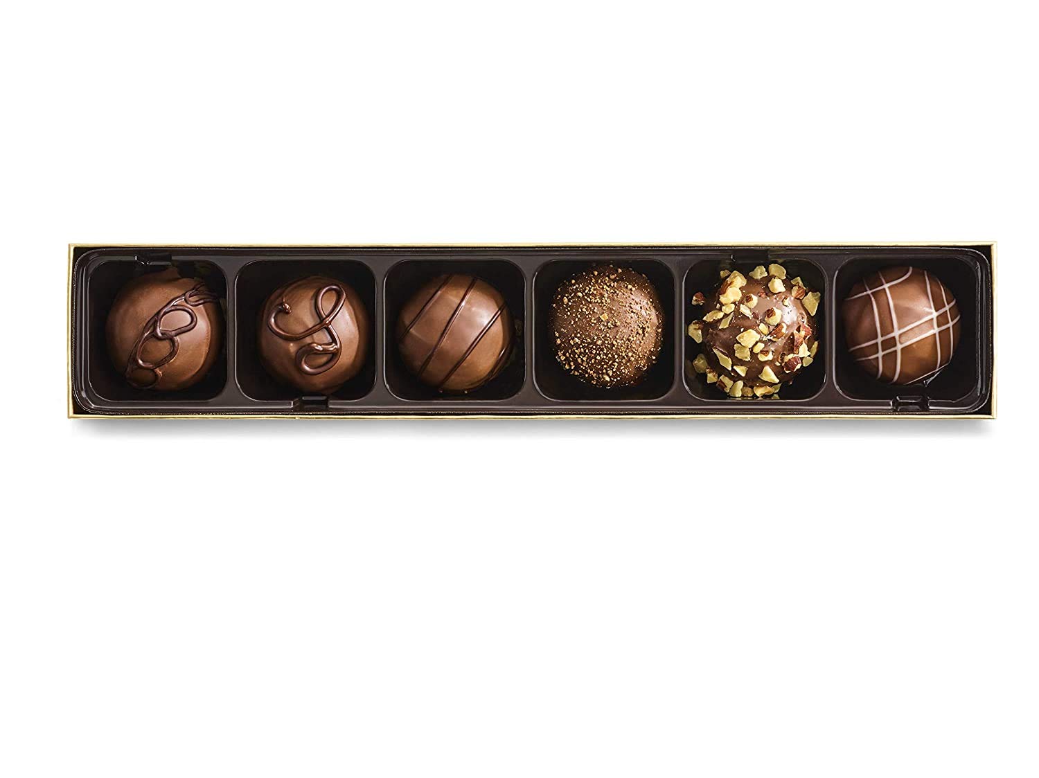 Godiva Chocolatier Truffles Assorted Gift Box. Milk Chocolate. 6 pc.