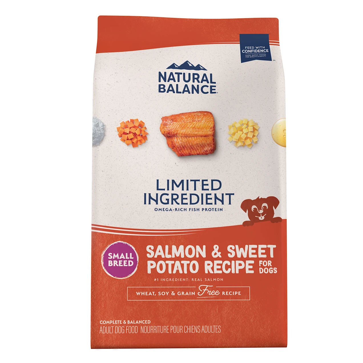 Natural Balance Limited Ingredient Diets Salmon & Sweet Potato Formula Small Breed Bites Dry Dog Food. 12 lbs.