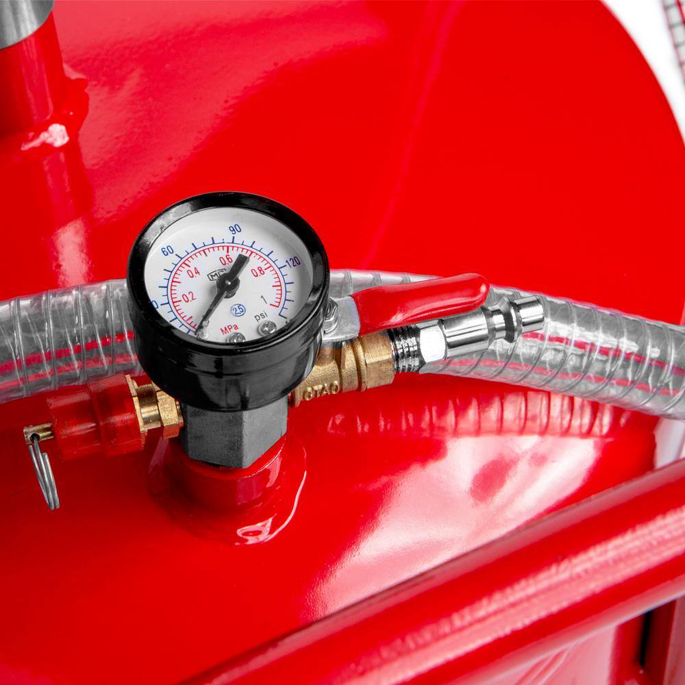 XtremepowerUS 66075-H 20 Gal. Commercial Portable Waste Oil Drain Pan Tank Air Operated Drainer