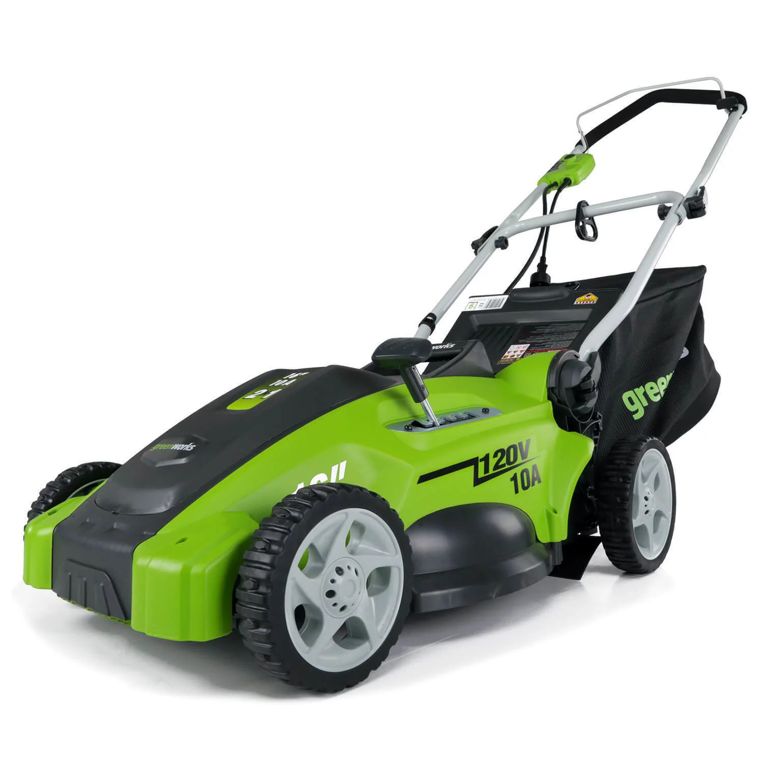 Greenworks 10 Amp 16-inch Corded Electric Walk-Behind Push Lawn Mower. 25142