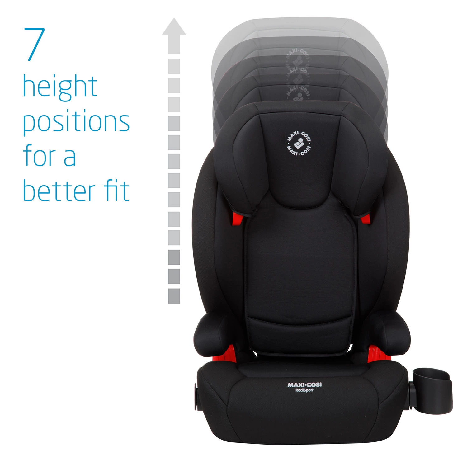 Maxi-Cosi Rodi Sport Booster Car Seat. Midnight Black