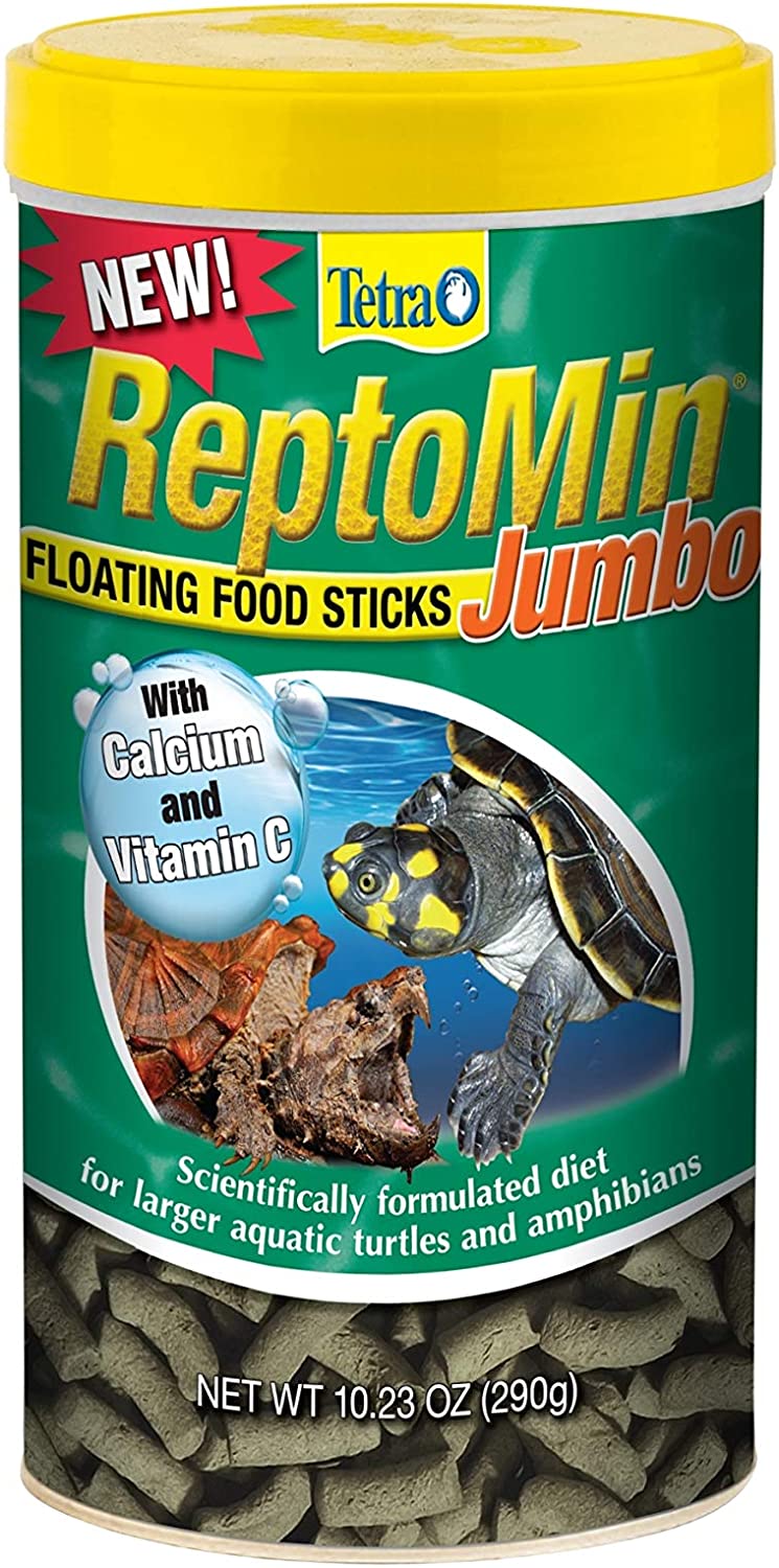 Tetra ReptoMin Jumbo Floating Sticks Turtle & Amphibian Food. 10.23-oz jar
