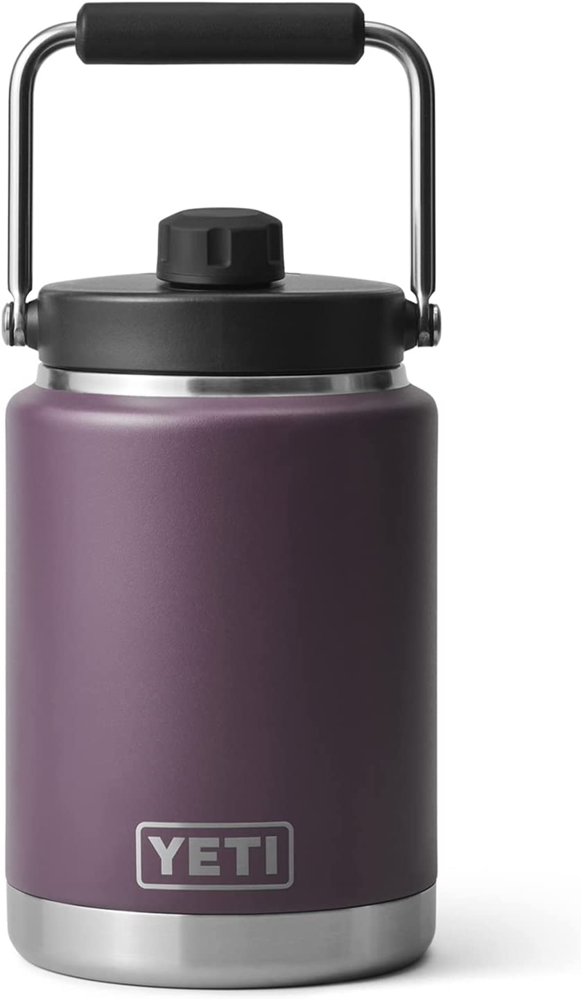 YETI Rambler Half Gallon Jug. Vacuum Insulated. Stainless Steel with MagCap. Nordic Purple