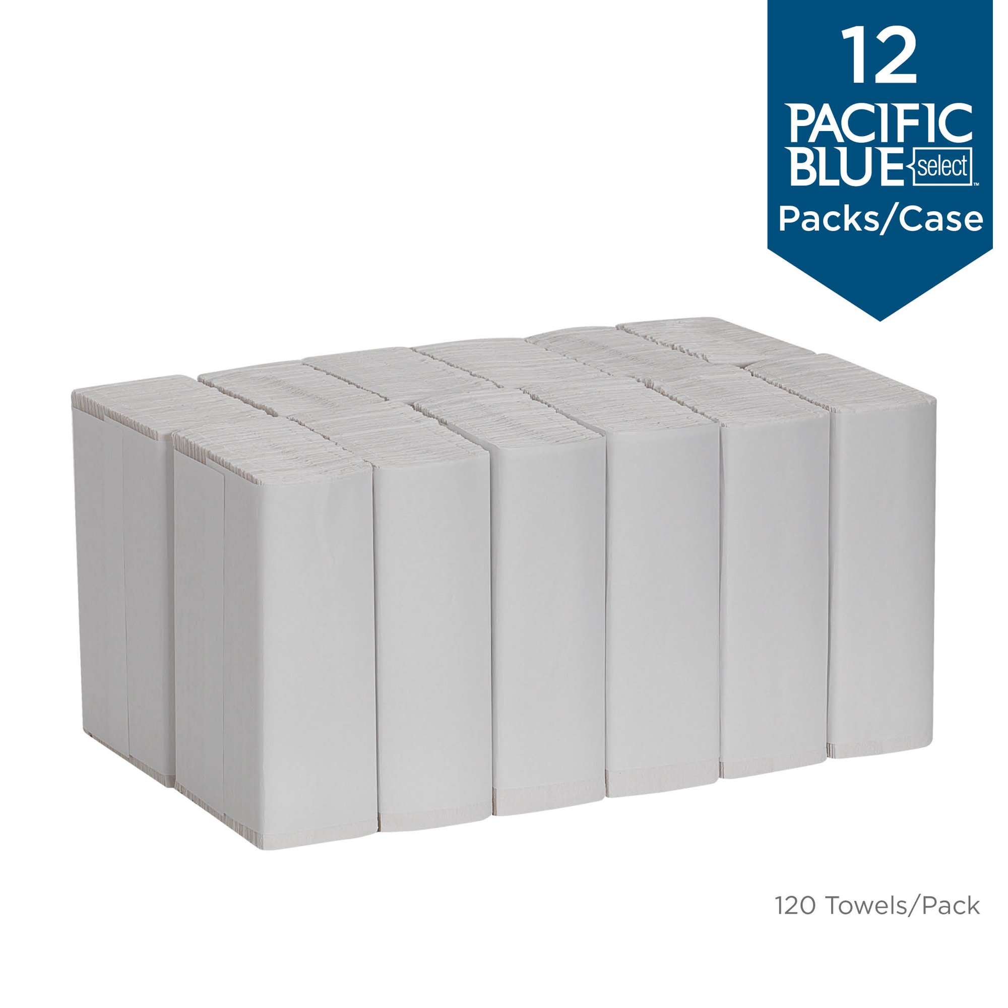 Georgia Pacific Professional Pacific Blue Select C-Fold Paper Towels. 10 1/10 x 13 1/5.White.120/PK.12 PK/Ct -GPC23000