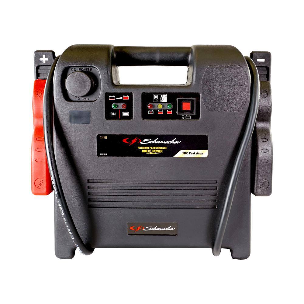 Schumacher Electric SJ1328 1100 Peak Amp Jump Starter Plus Portable Power