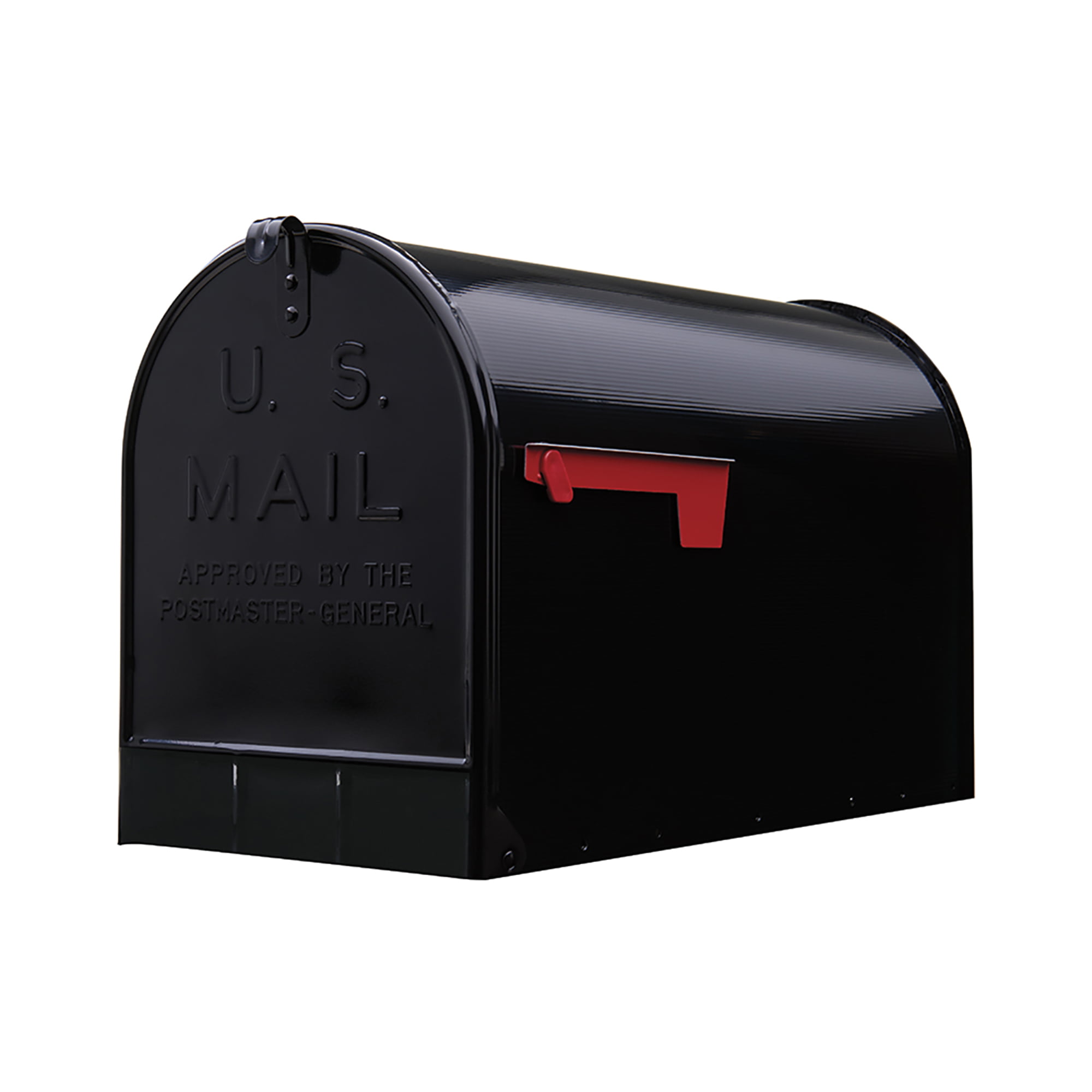 Gibraltar Mailboxes Stanley Extra Large. Steel. Post Mount Mailbox. Black. ST200B00