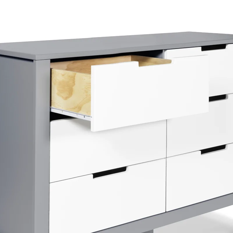 Carter-s by DaVinci Colby 6 Drawer Double Dresser. Gray/White