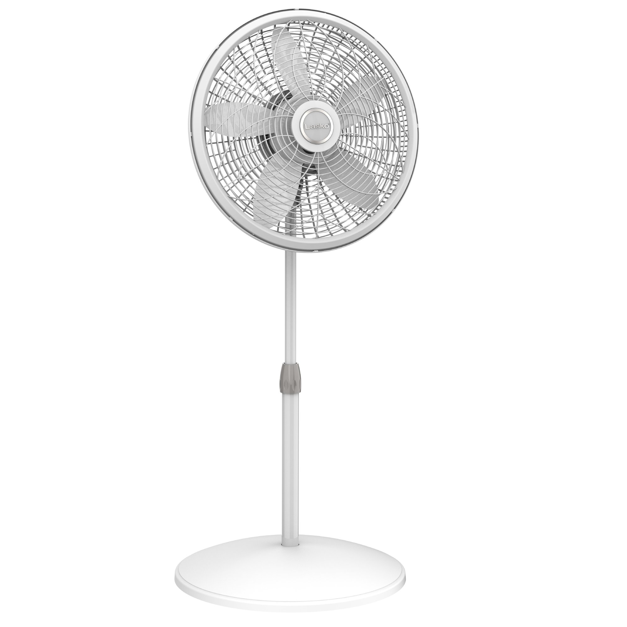 Lasko 18″ Oscillating 3-Speed Elegance & Performance Pedestal Fan. 1820. White