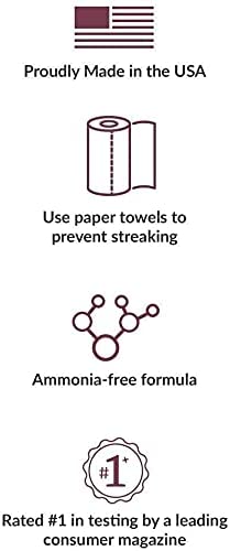 Hope-s Perfect Glass Cleaner. 2 Piece. 32oz Spray Bottle and 67.6oz Refill Bottle