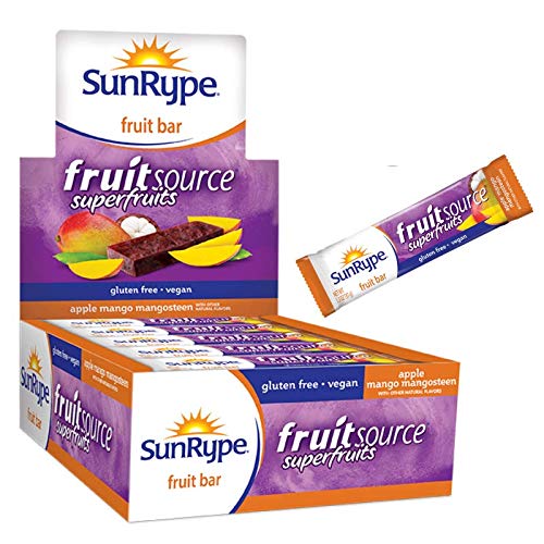 SunRype Fruit Bar. Apple + Mango Mangosteen Fruitsource (Case of 25 Bars)