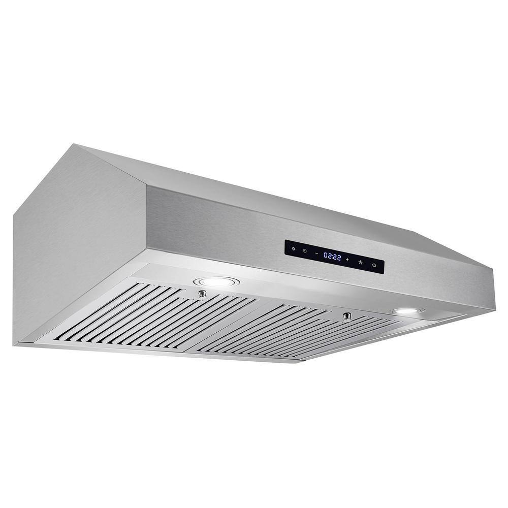 Cosmo UMC30 30 in. Ducted Under Cabinet Range Hood in Stainless Steel with Touch Display and Permanent Filters