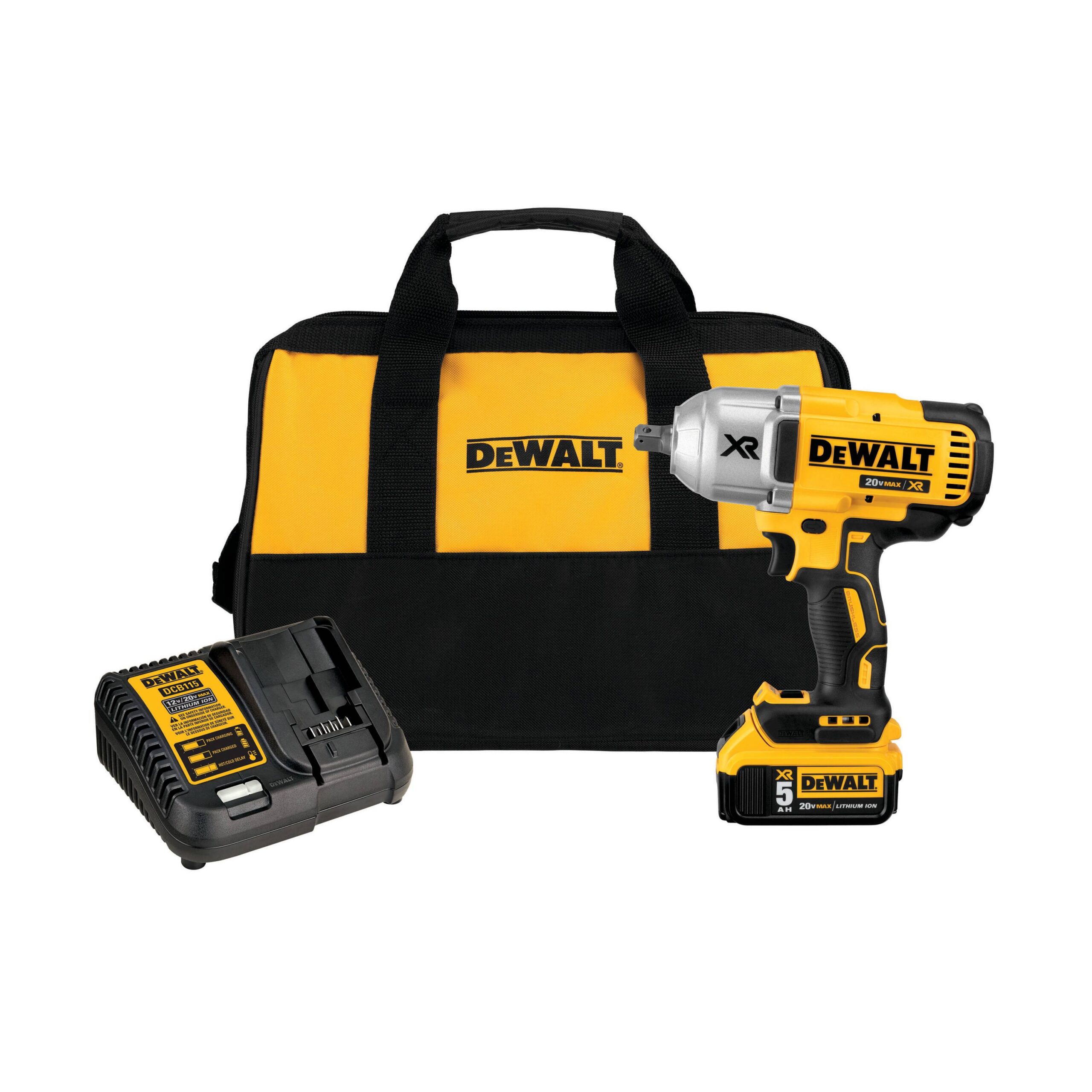 DEWALT Variable Speed Brushless 1/2-in square Drive Cordless Impact Wrench (Battery Included)