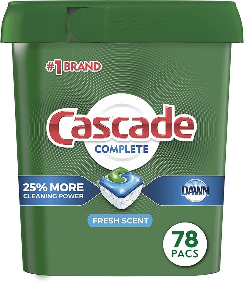 Cascade Complete Dishwasher - Pods. 78 Count (Packaging May Vary)