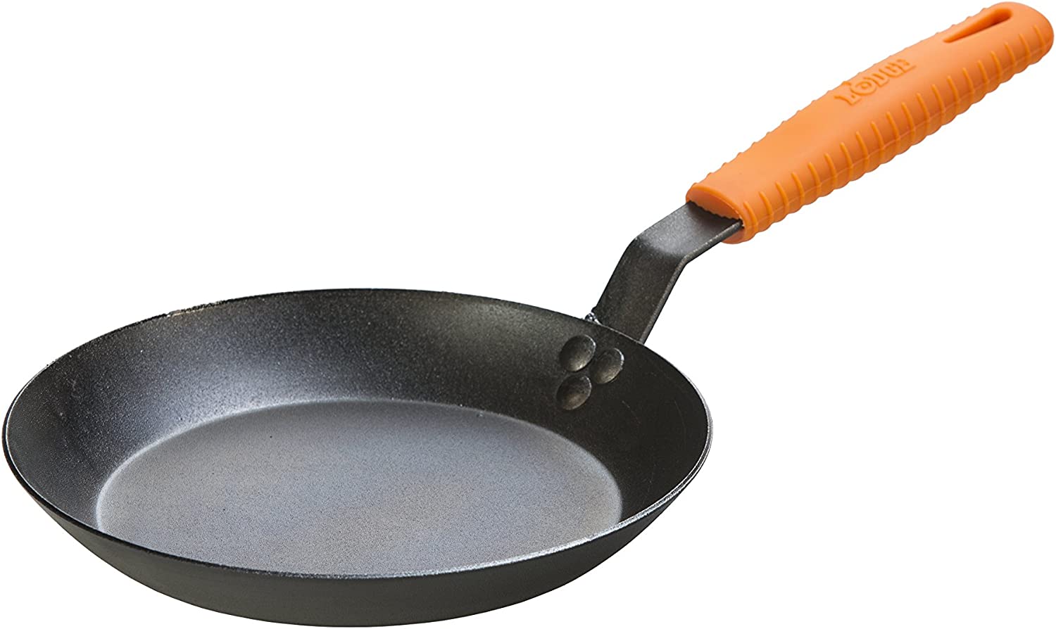 Lodge CRS10HH61 10 Inch Seasoned Carbon Steel Skillet with Silicone Handle Holder