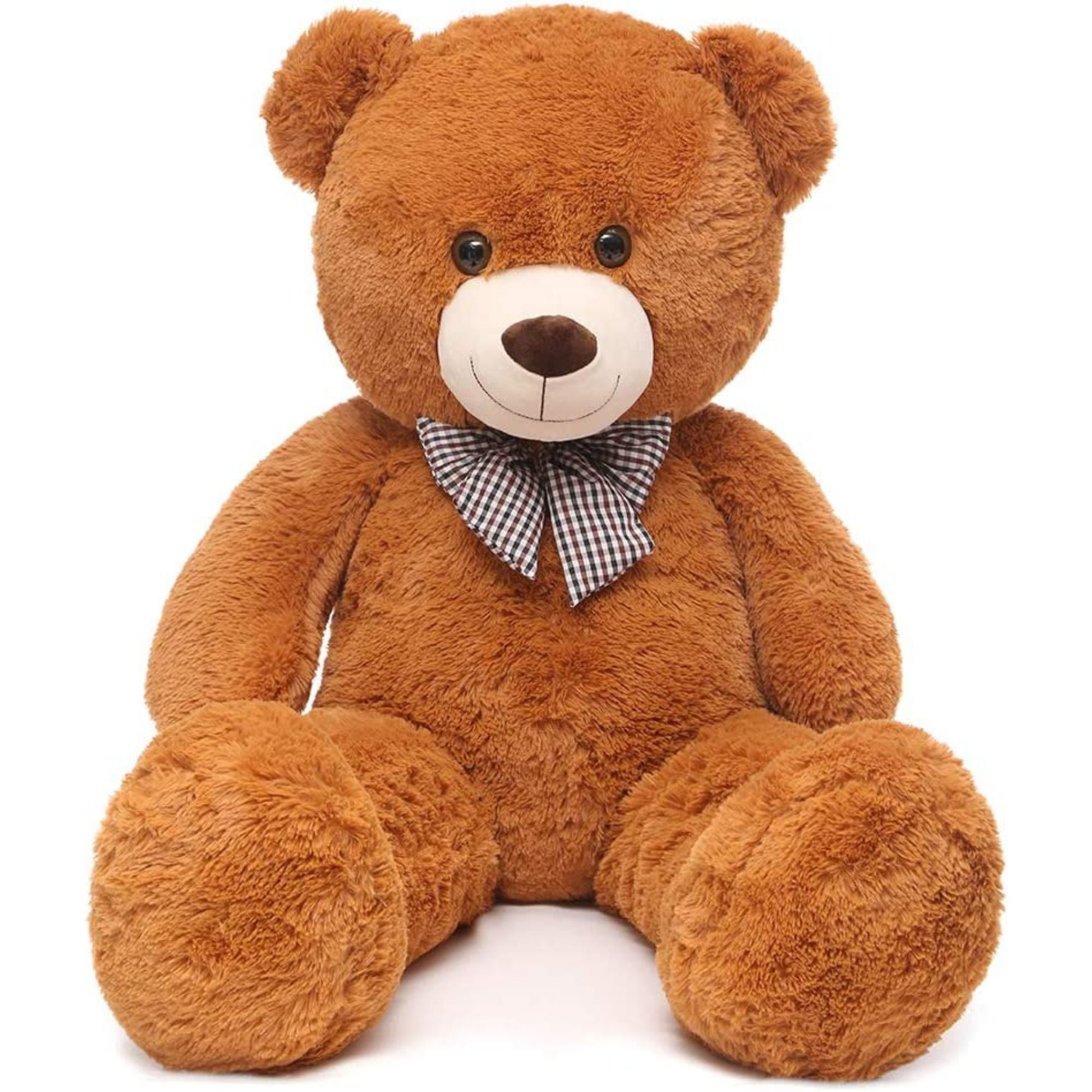 MorisMos Giant Teddy Bear 4ft Stuffed Animal Plush Toy. Chocolate