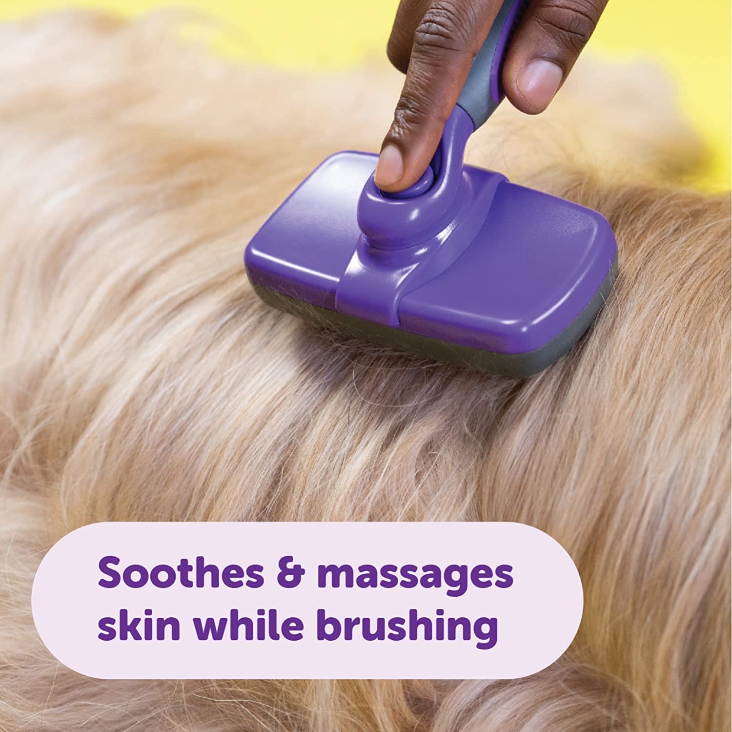 HERTZKO Self-Cleaning Slicker Brush for Dogs and Cats Pet (Original)