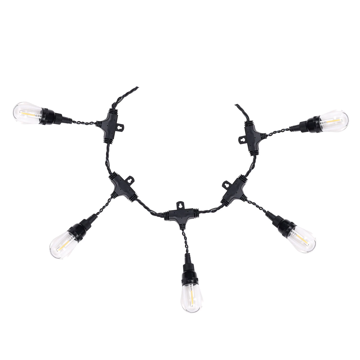 Honeywells 36′ LED Indoor/Outdoor String Lights with Bluetooth Speakers