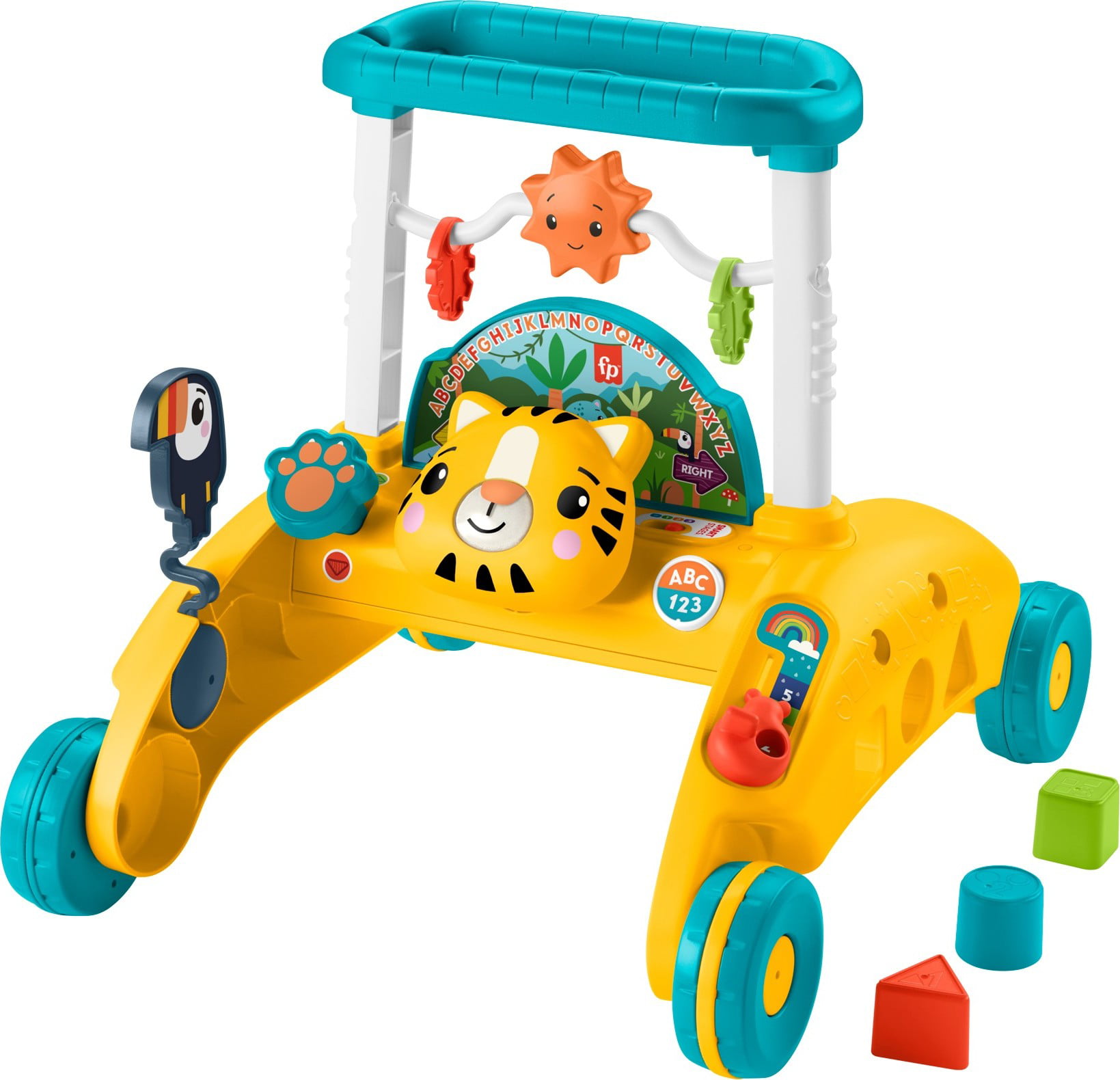 Fisher-Price 2-Sided Steady Speed Tiger Walker Electronic Learning Toy for Infant & Toddler