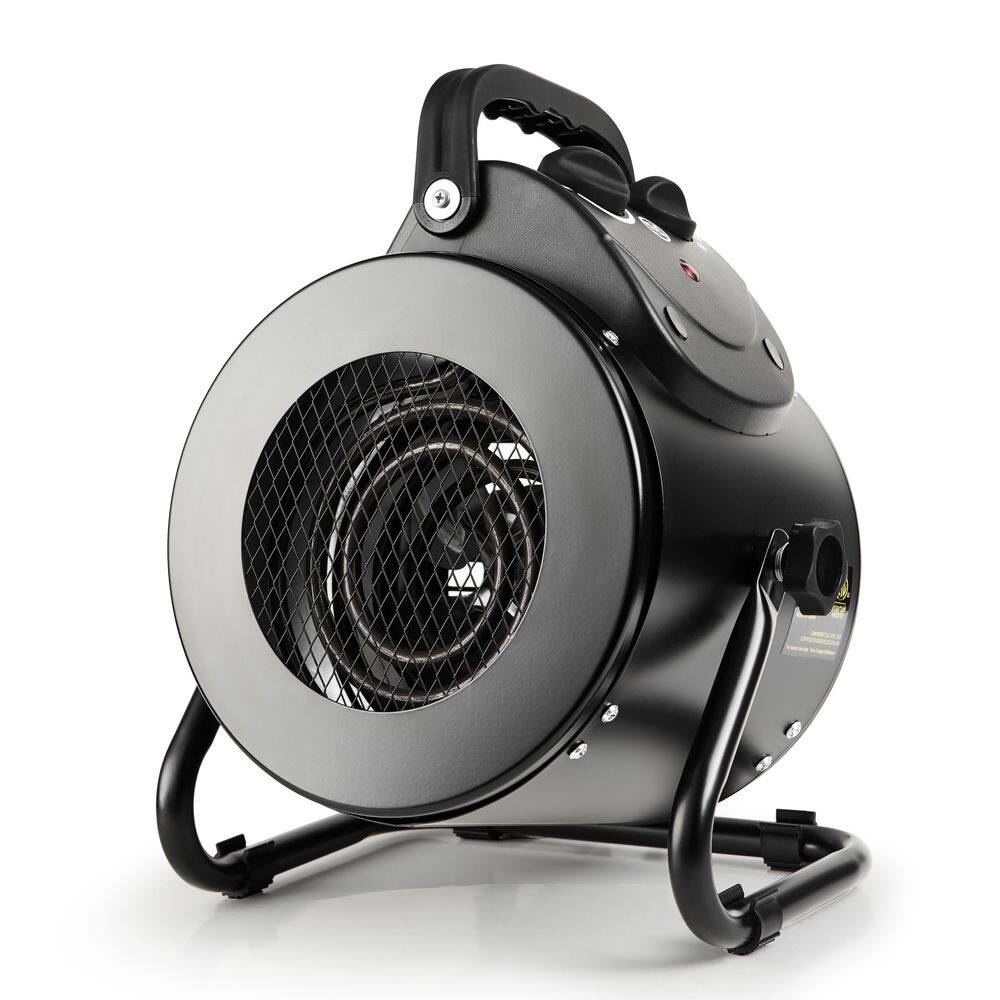 Edendirect DHS0RA22090601 13.7 in. Black Electric Heater Fan for Greenhouse. Grow Tent. Workplace. Overheat Protection. Spraywater proof IPX4