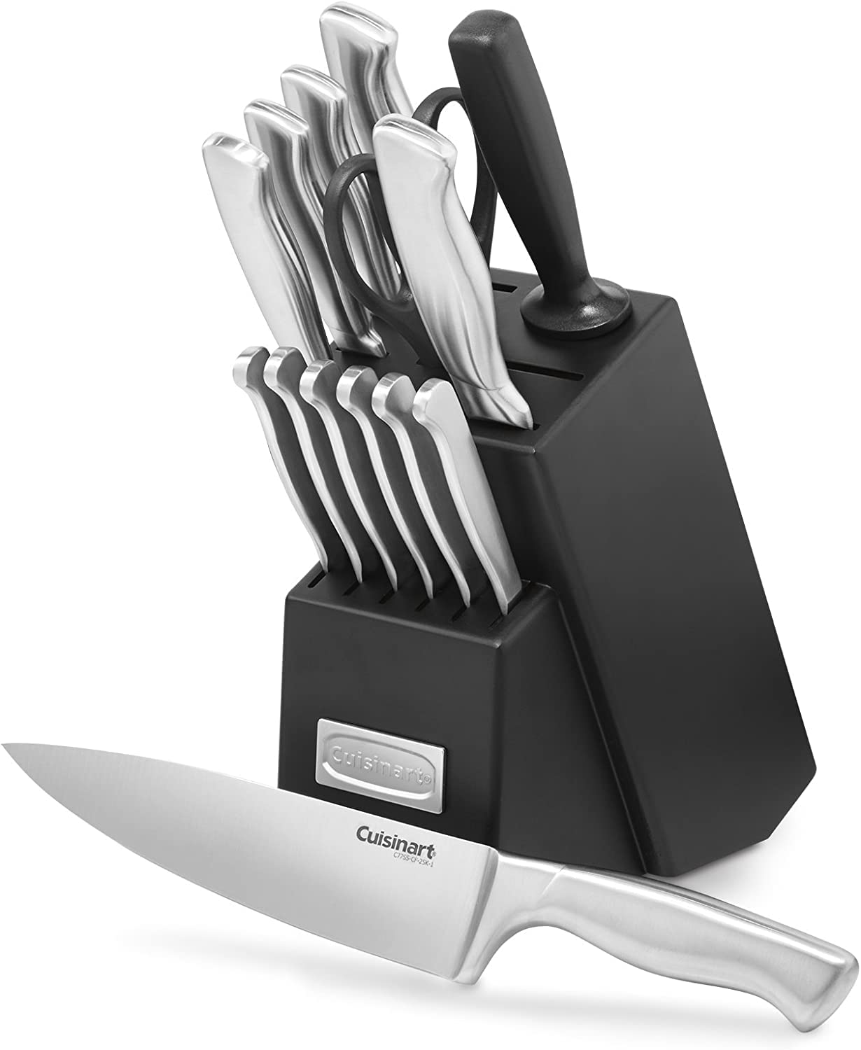 Cuisinart 15 Piece Kitchen Knife Set with Block. Cutlery Set. Hollow Handle. C77SS-15PK