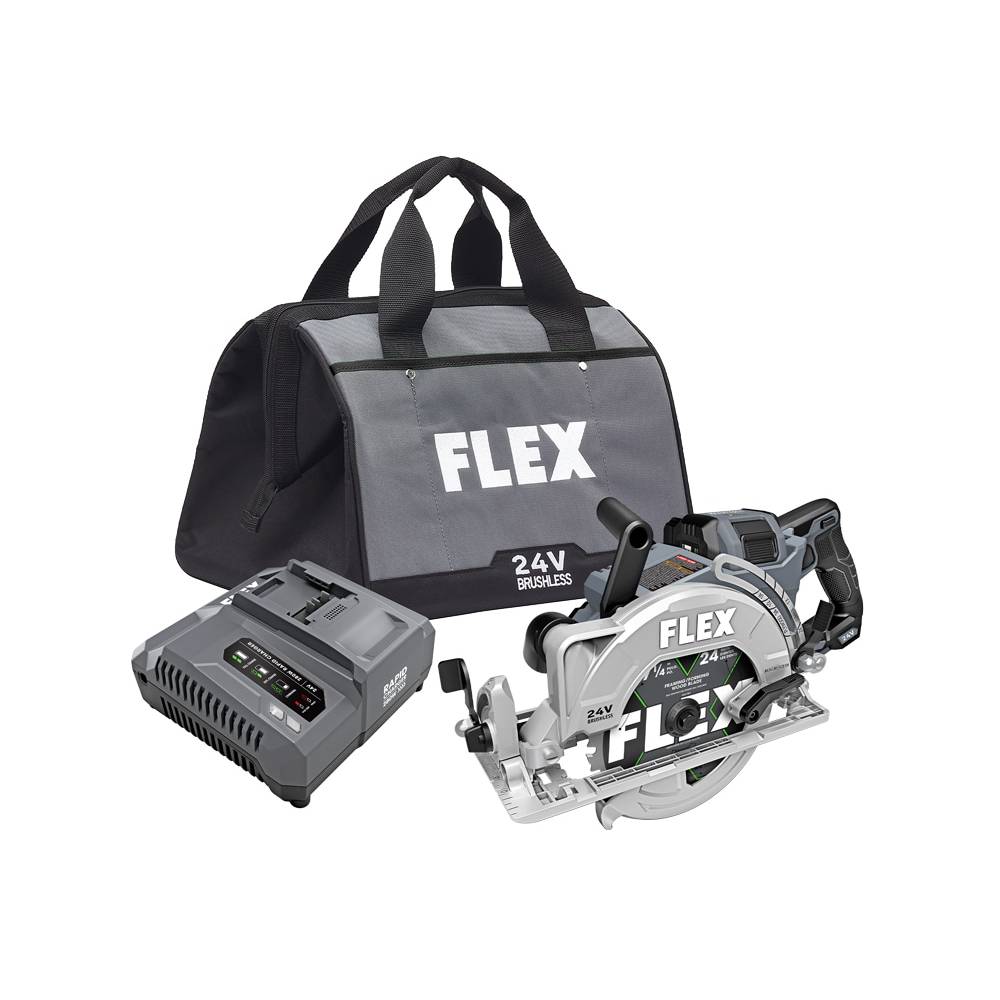 FLEX 24-volt 7-1/4-in Cordless Circular Saw Kit (1-Battery & Charger Included)