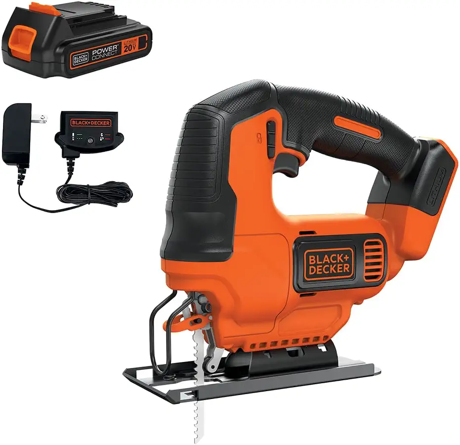 BLACK+DECKER Jig Saw BDCJS20C 20-volt Max Variable Speed Keyless Cordless (Battery Included)