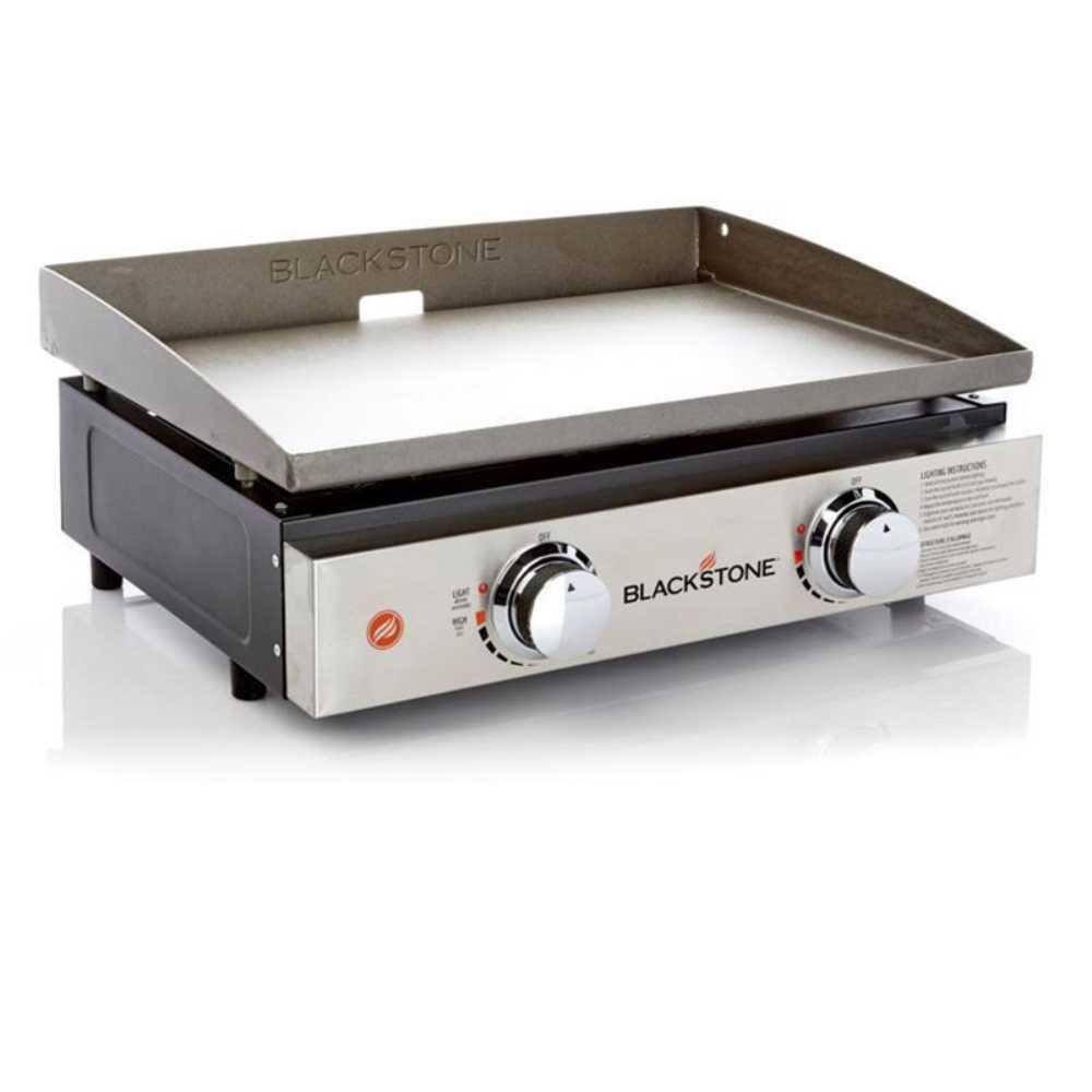 Blackstone 8023375 22 in. 2 burner W Steel Nonstick Surface Tabletop Griddle