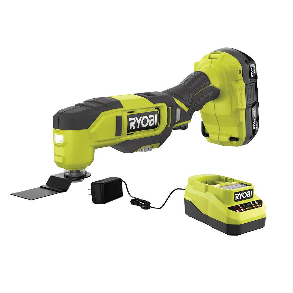 RYOBI PCL430K1 ONE+ 18V Cordless Multi-Tool Kit with 2.0 Ah Battery and Charger