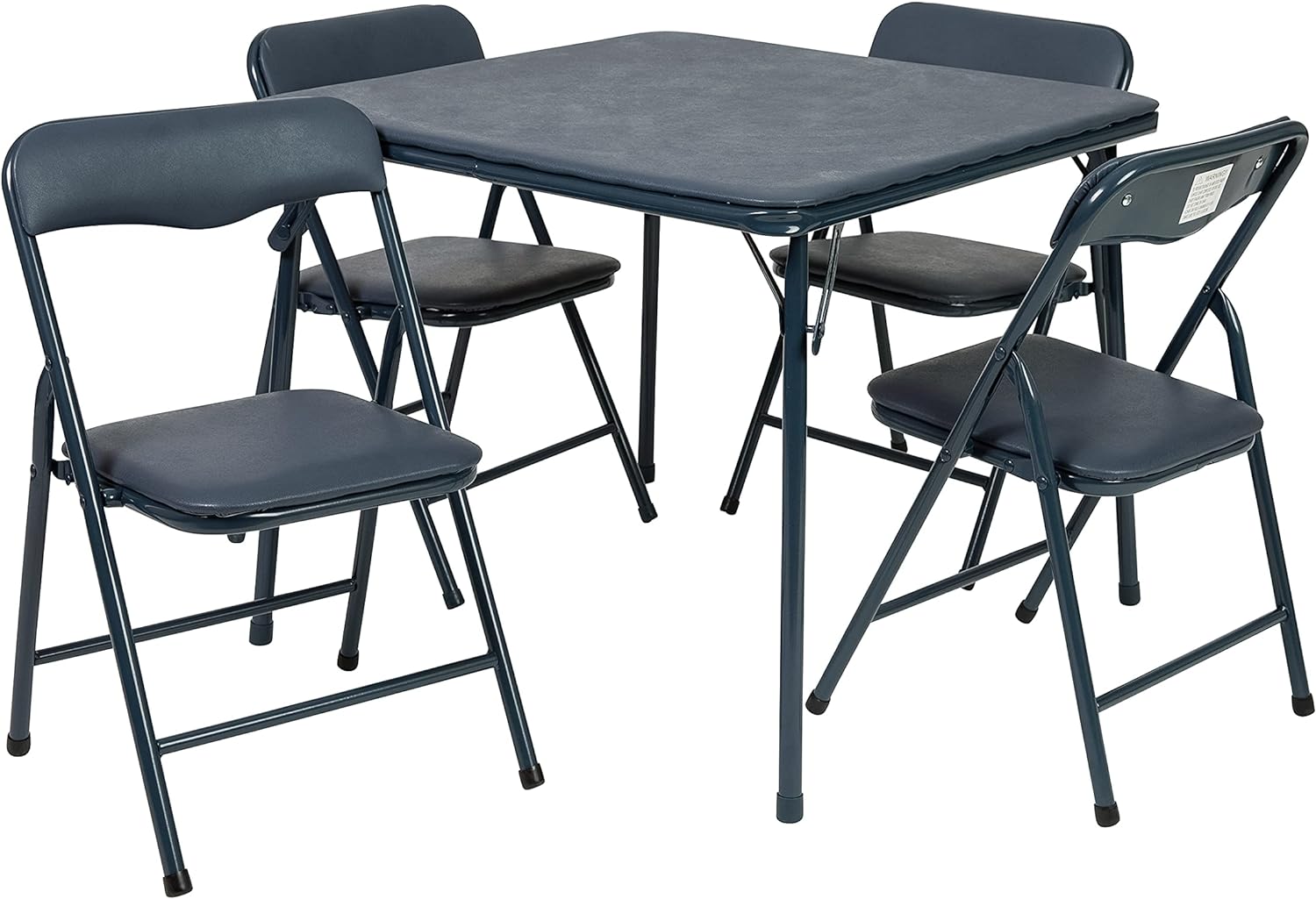Flash Furniture Mindy Kids Navy 5 Piece Folding Table and Chair Set