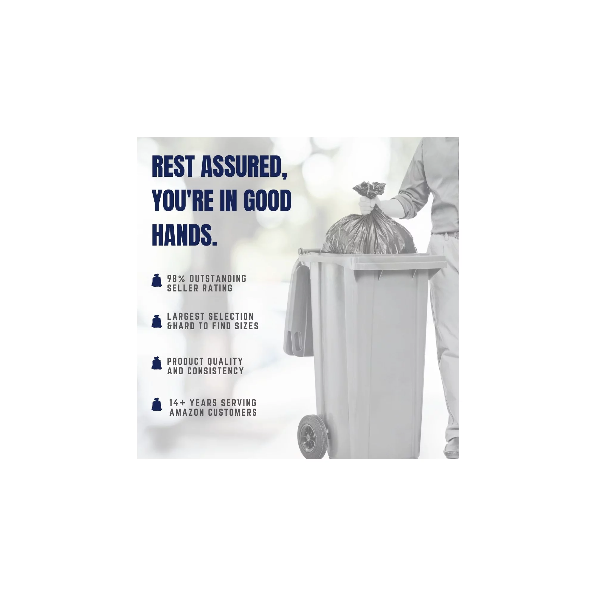 Plasticplace W65LDBTL2 Toter Compatible Trash Bags. 64 Gallon. 50 Count. Black