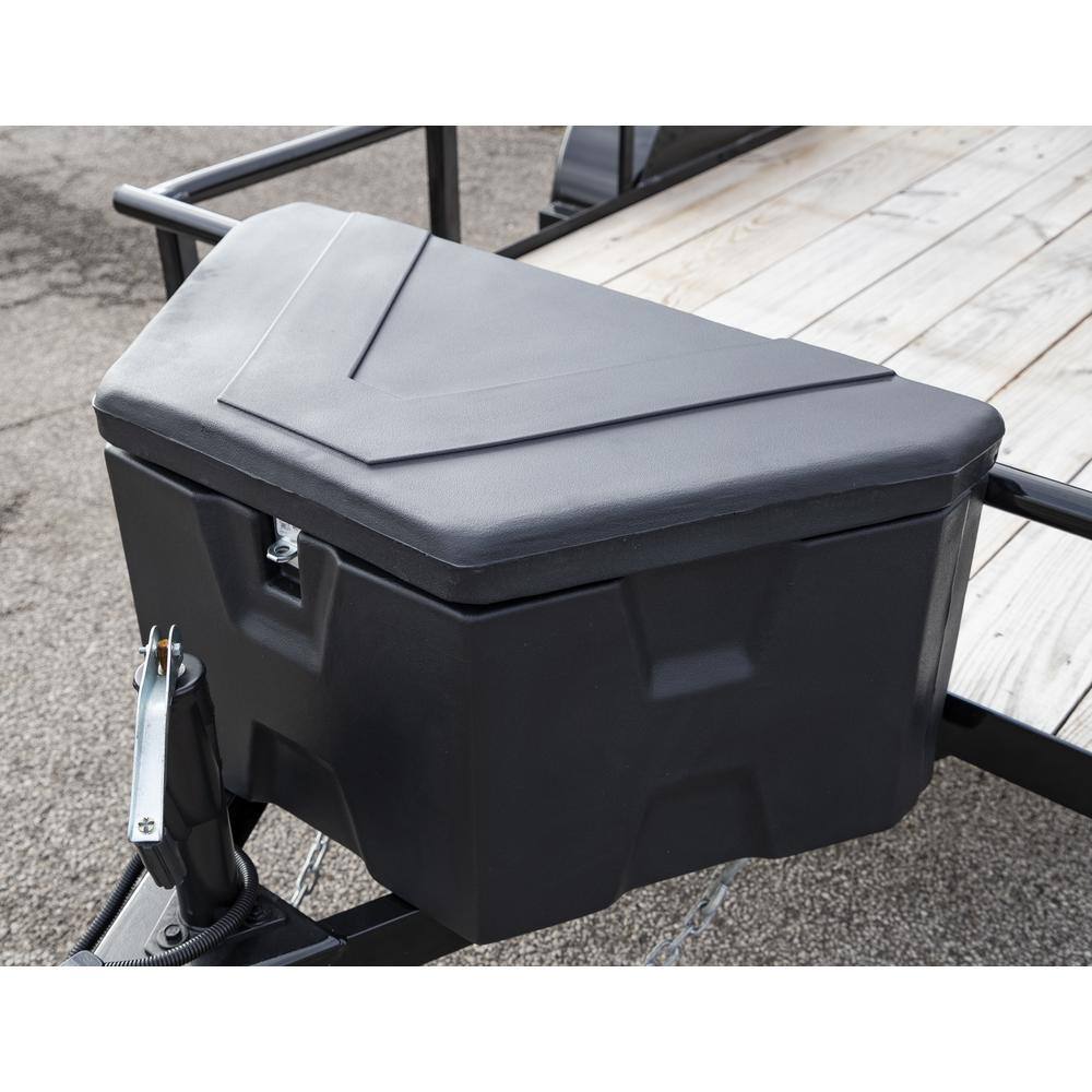 Buyers Products Company 1701680 18 in. x 19 in. x 36 in. Matte Black Plastic Trailer Tongue Truck Tool Box