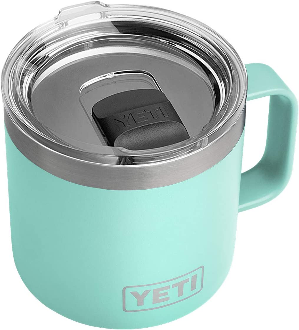 YETI Rambler 14 oz Mug. Vacuum Insulated. Stainless Steel with MagSlider Lid. Stainless