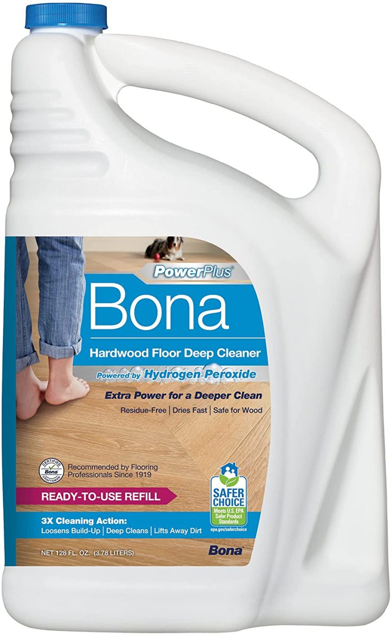 Bona PowerPlus Hardwood Floor Deep Cleaner Refill. 128 Fl Oz