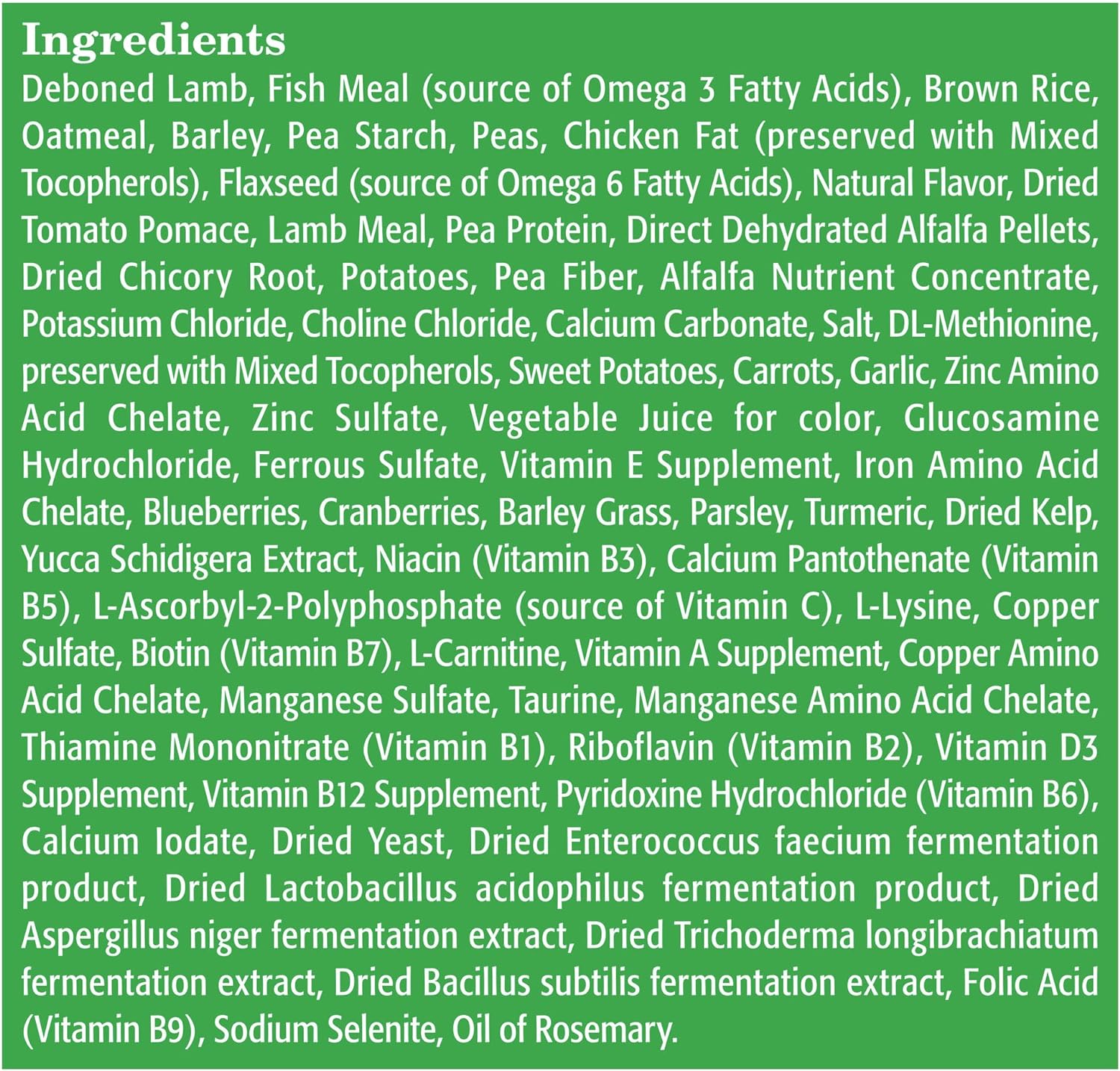 Blue Buffalo Life Protection Formula Natural Adult Lamb and Brown Rice Dry Dog Food. 30 lbs.