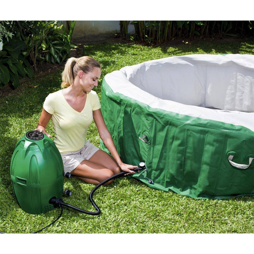 Bestway 90363E-BW SaluSpa 6 Person Inflatable Round Outdoor Spa Bubble Massage Hot Tub