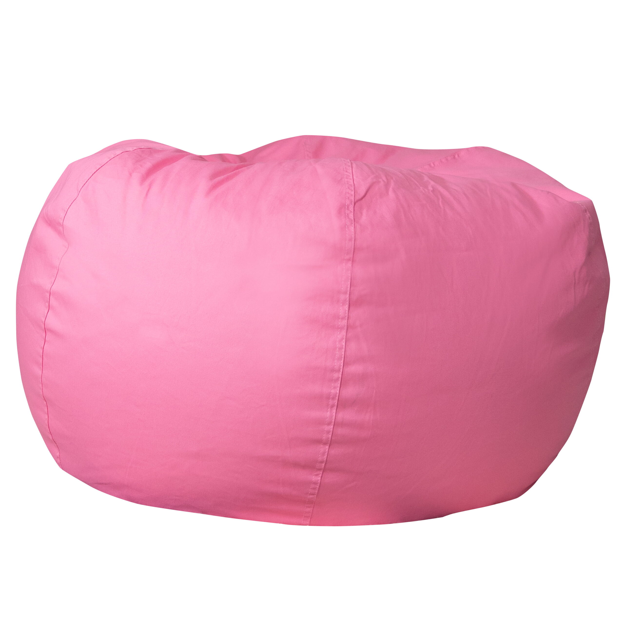 Flash Furniture Oversized Solid Light Pink Refillable Bean Bag Chair for All Ages