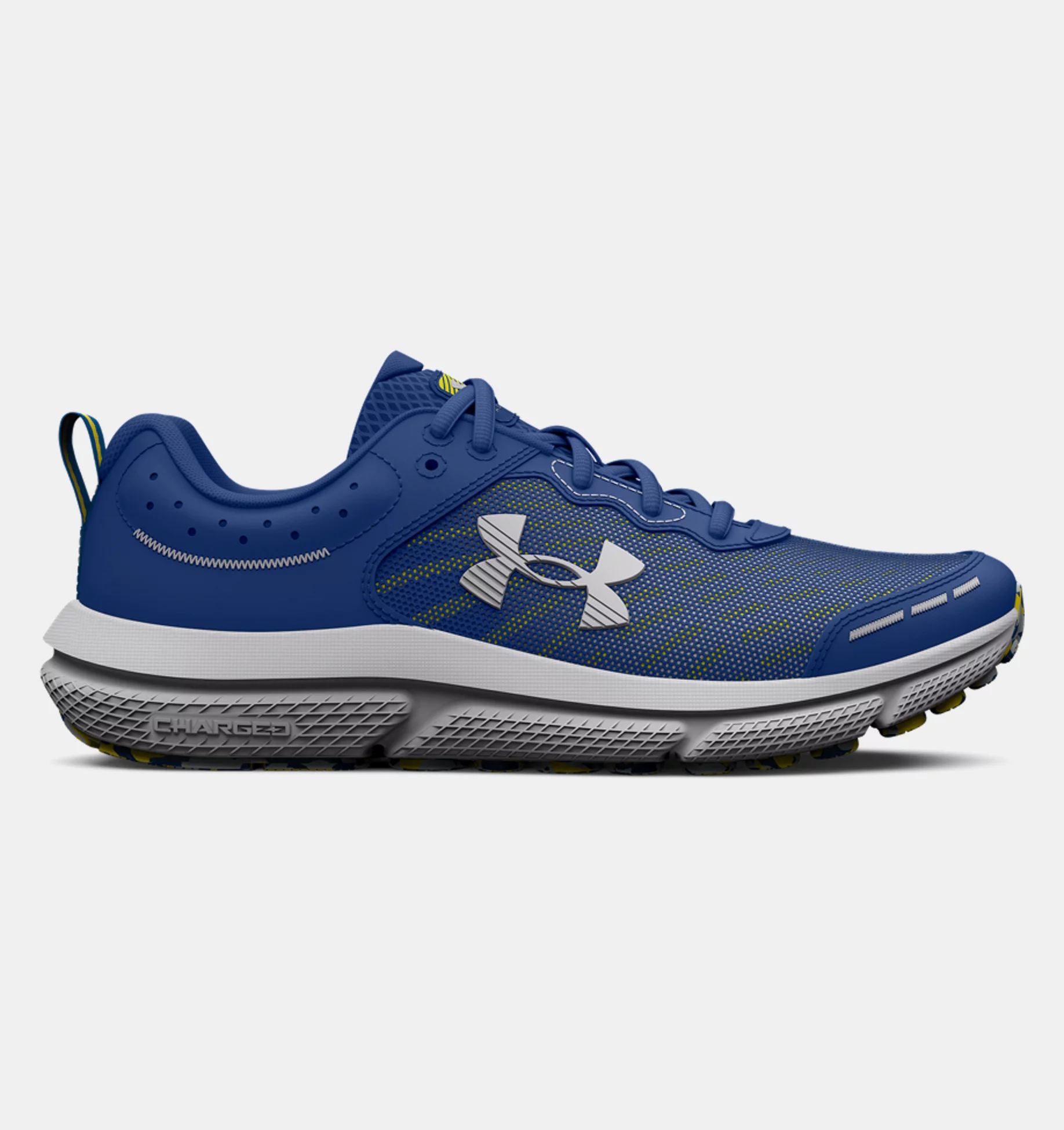 UnderArmour Boys- Grade School UA Assert 10 Running Shoes - Blue Mirage / Starfruit - Size 5