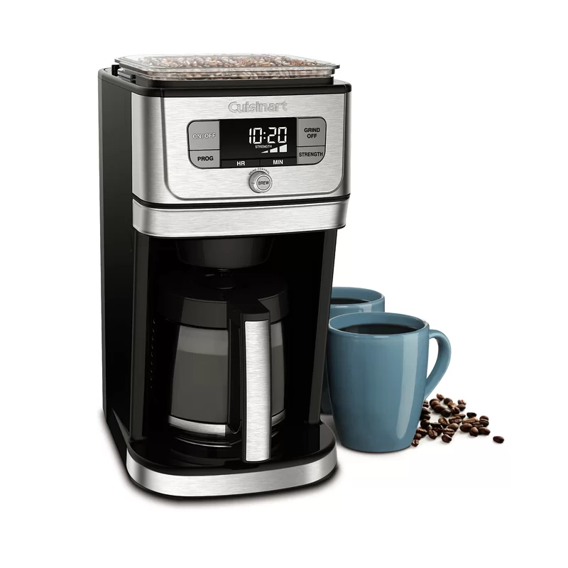 Cuisinart DGB-800 Fully Automatic Burr Grind & Brew. 12-Cup Glass. Silver